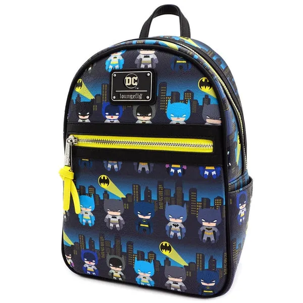 Loungefly X DC Comics Batman 80th Anniversary Chibi Mini Backpack