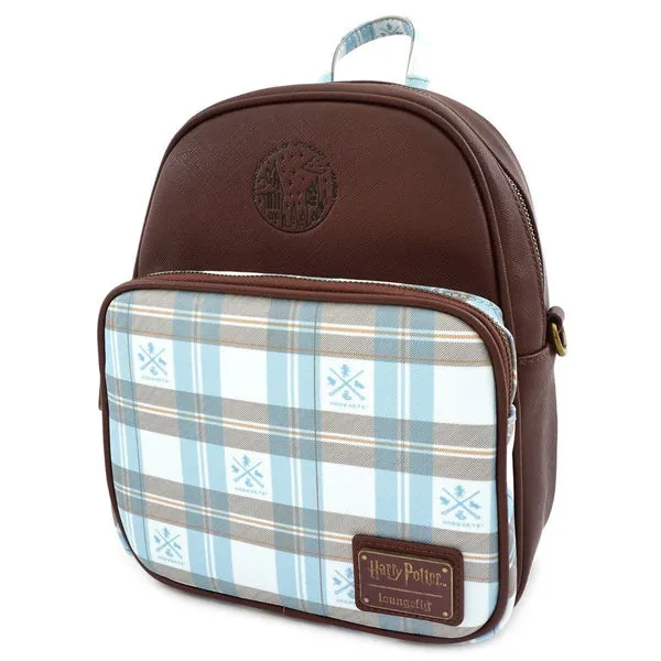 Loungefly x Harry Potter Hogwarts Plaid Convertible Backpack