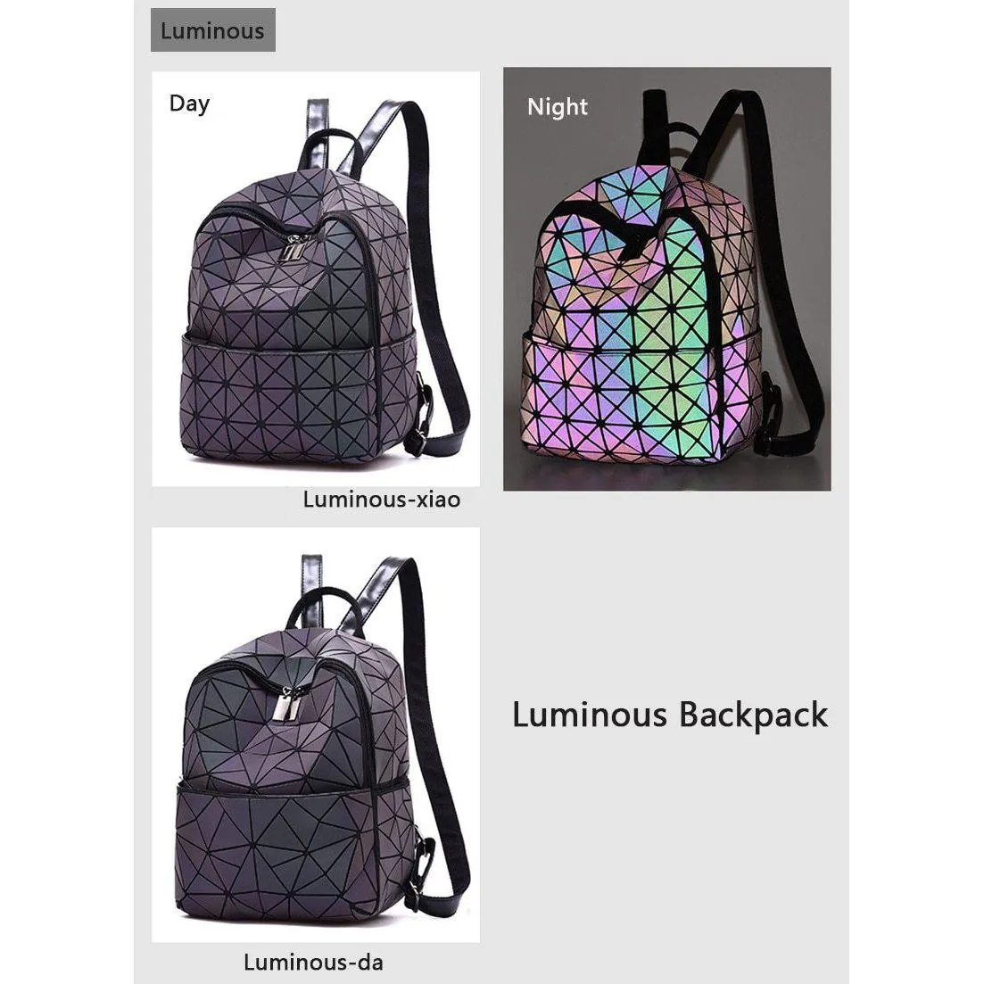 LUMINOUS LIGHT REACTIVE BACKPACK