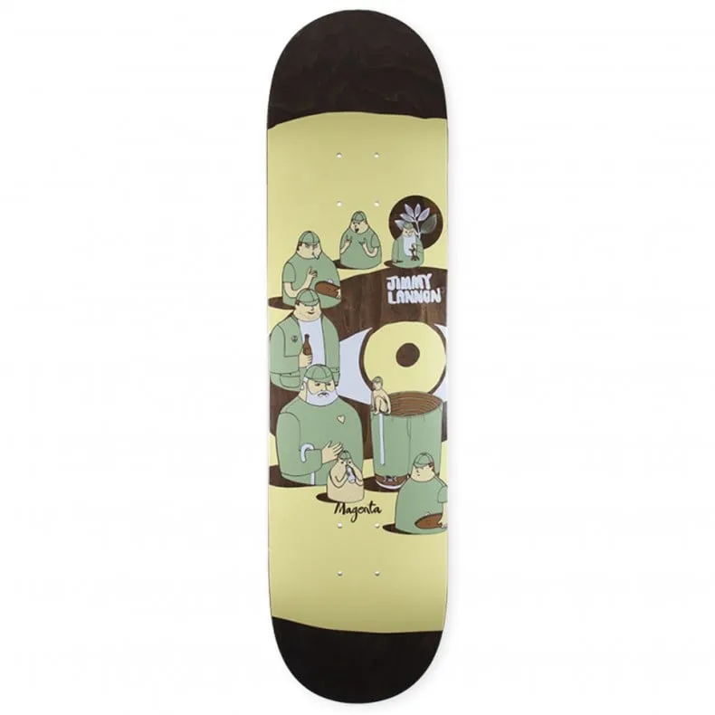 Magenta Jimmy Lannon Extravision Skateboard Deck 8.0