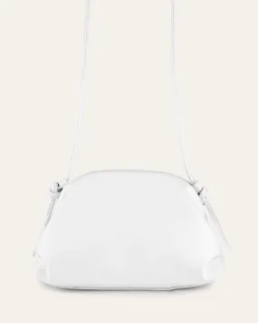 Mallory cross body bag white leather