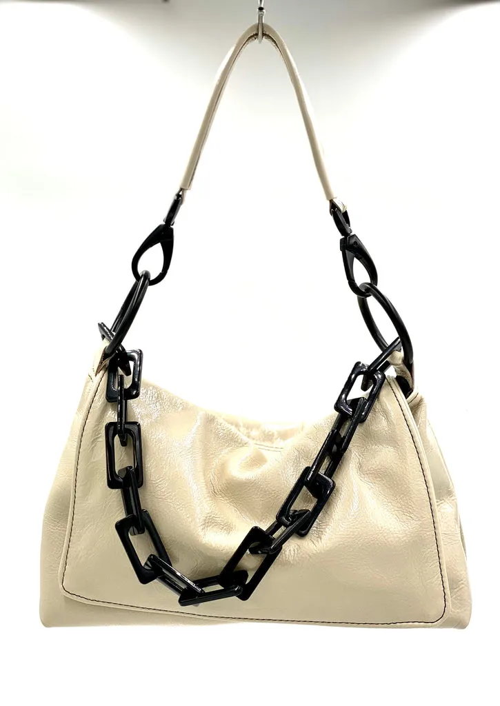 Marita Shoulder Bag in Eggshell