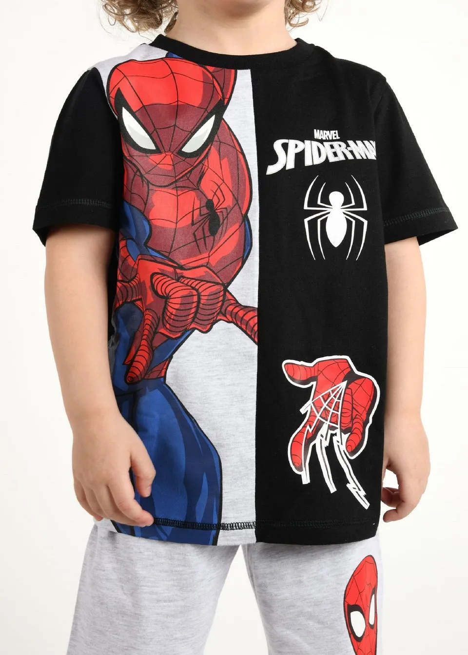 Marvel Boys Black Spiderman Pjyama Set (4-8 yrs)