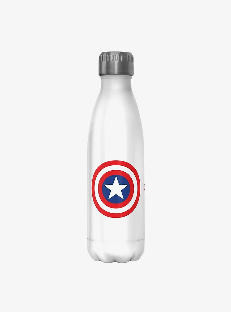 Marvel Captain America Shield Icon Stainless Steel Water Bottle