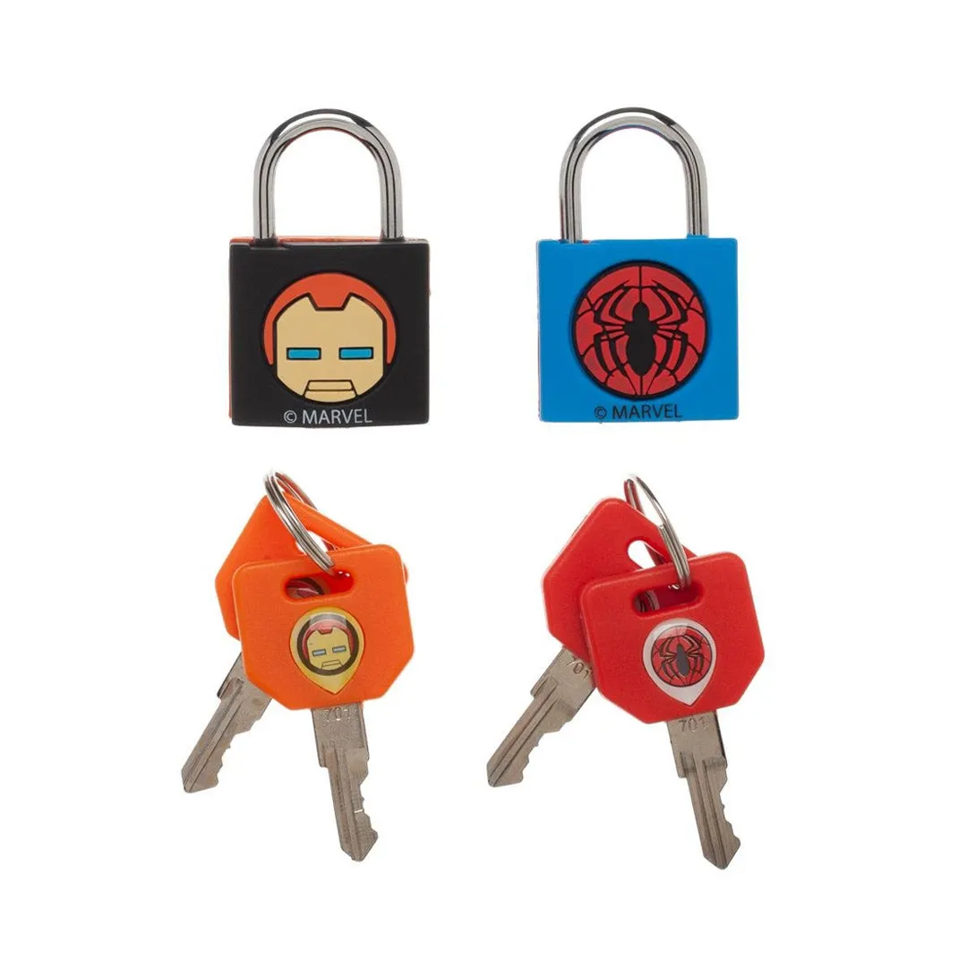 MARVEL SET OF 2 PADLOCKS WITH 4 KEYS