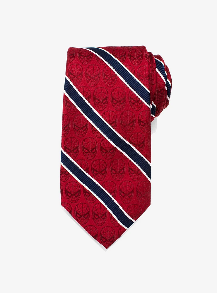 Marvel Spider-Man Red and Navy Stripe Tie