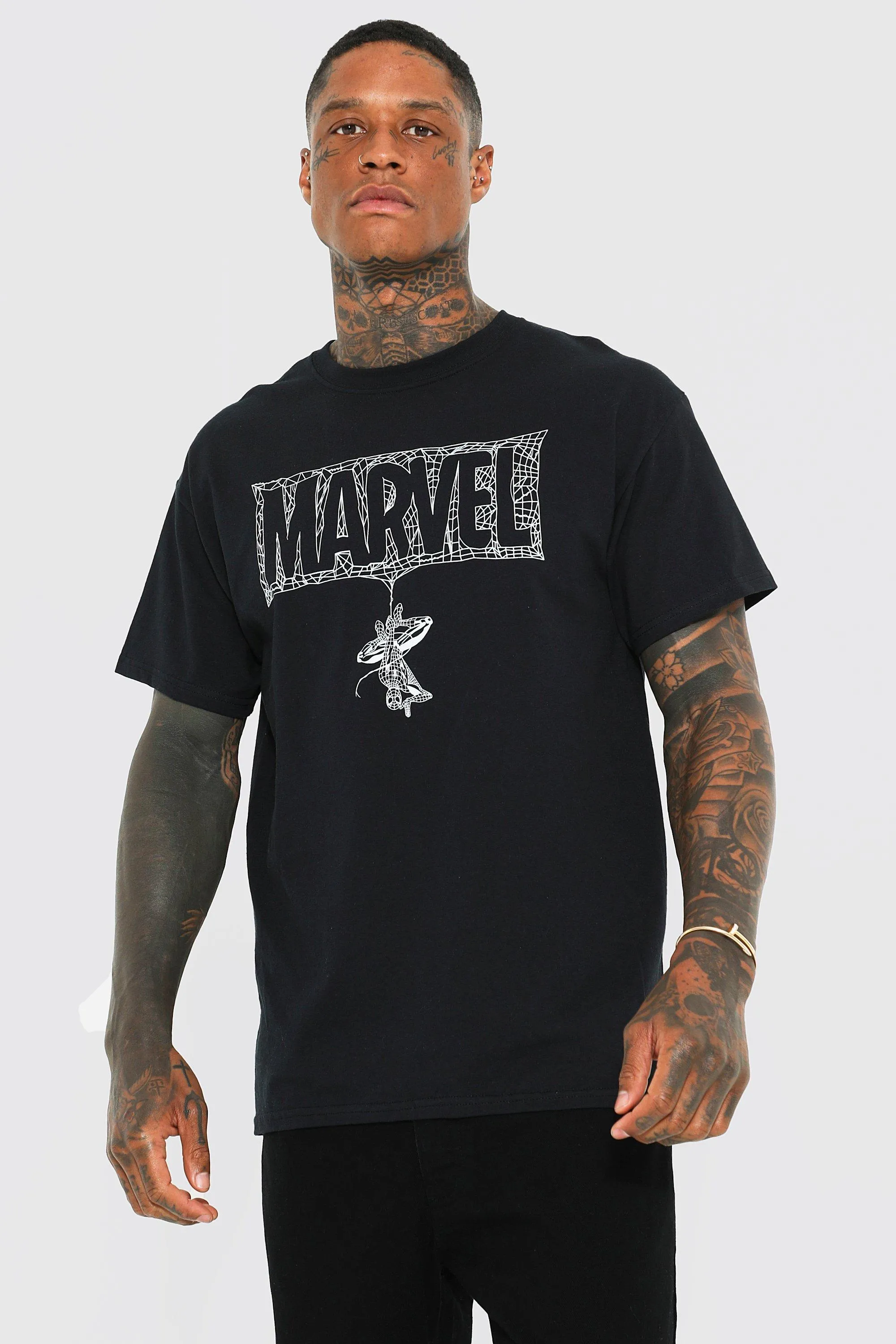 Marvel Spiderman License T-shirt | boohooMAN UK