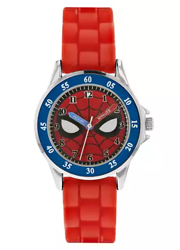 Marvel Spiderman Red Silicon Strap Kids Watch by Disney | Look Again