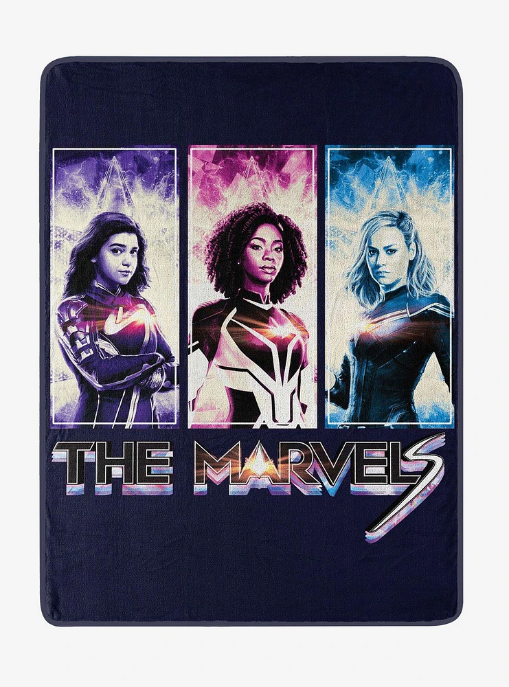 Marvel Three Marvels Micro Raschel Throw