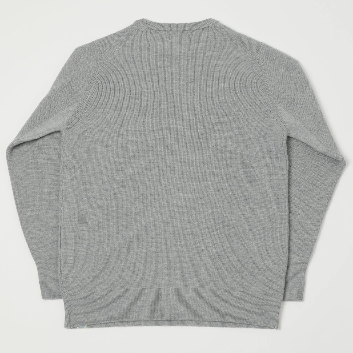 Merz b. Schwanen MWCC01 Ribbed Merino Pullover - Grey Mel