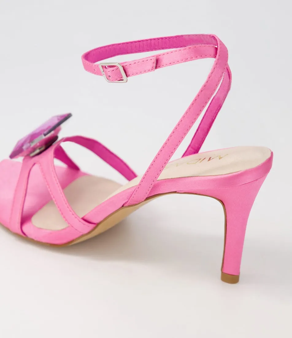 MIDAS Nino Pink Jewel Satin Sandals