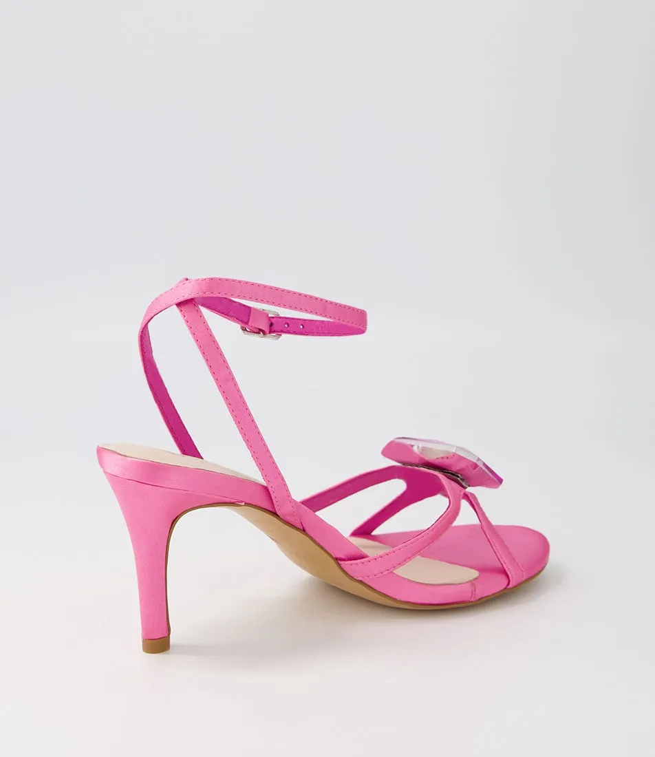 MIDAS Nino Pink Jewel Satin Sandals