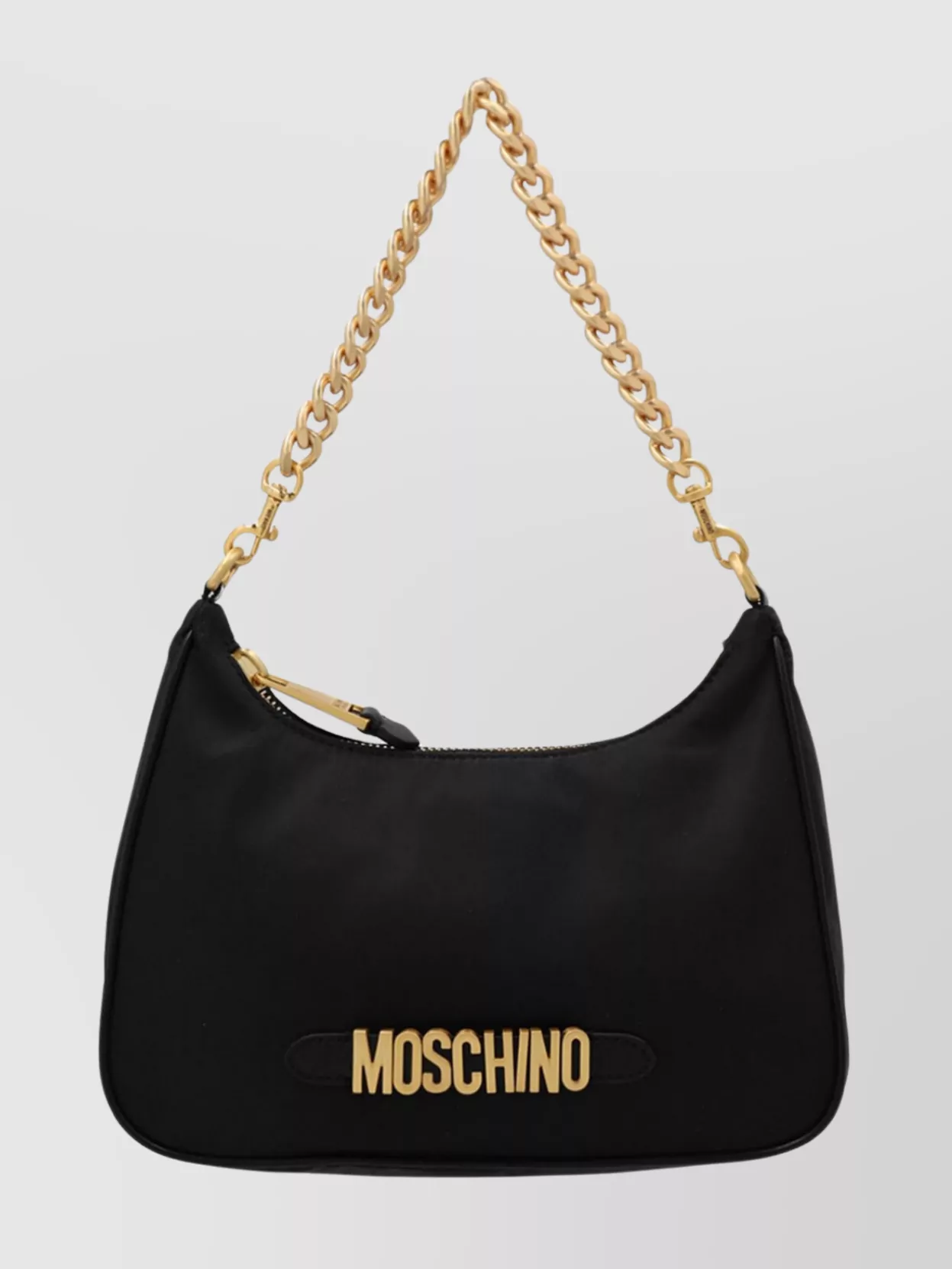 Moschino   Logo chain strap shoulder bag