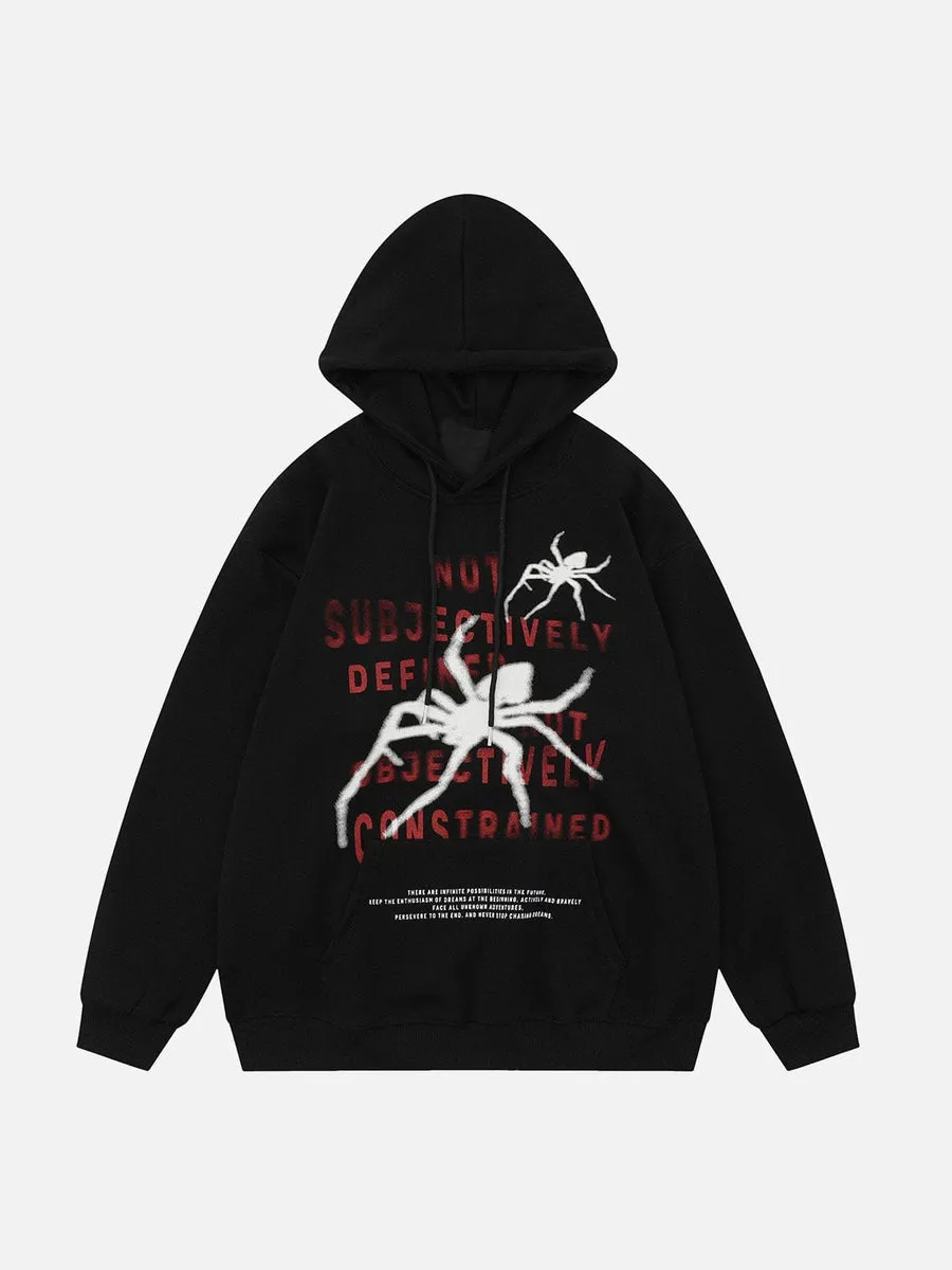 NEV Spider Graphic Water Slurry Print Hoodie