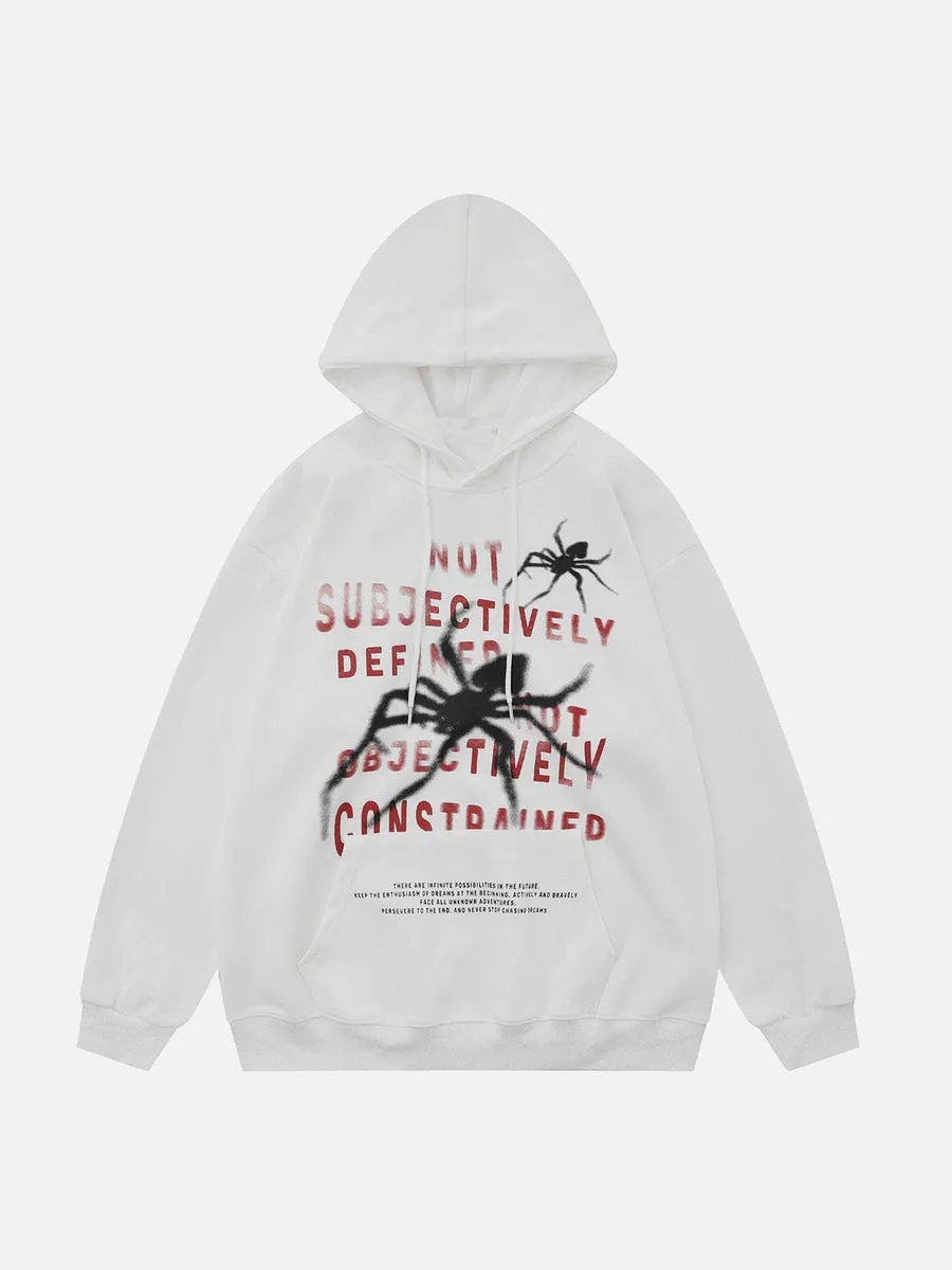 NEV Spider Graphic Water Slurry Print Hoodie