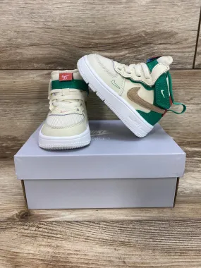 Nike Air Force 1 Mid EasyOn SE GS 'Coconut Milk Stadium Green' Sneakers sz 5c-