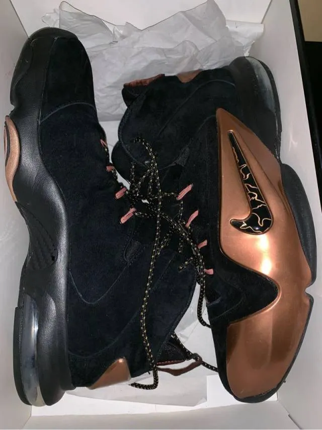 Nike air zoom penny 6 metallic gold/black men’s size 12