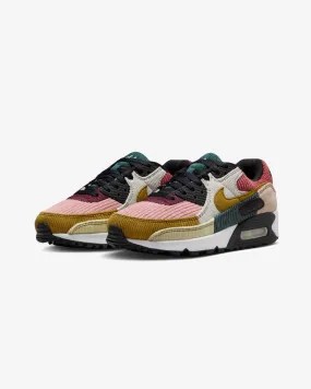 NIKE WOMEN'S AIR MAX 90 - BLACK/ BRONZINE/ REDSTARDUST