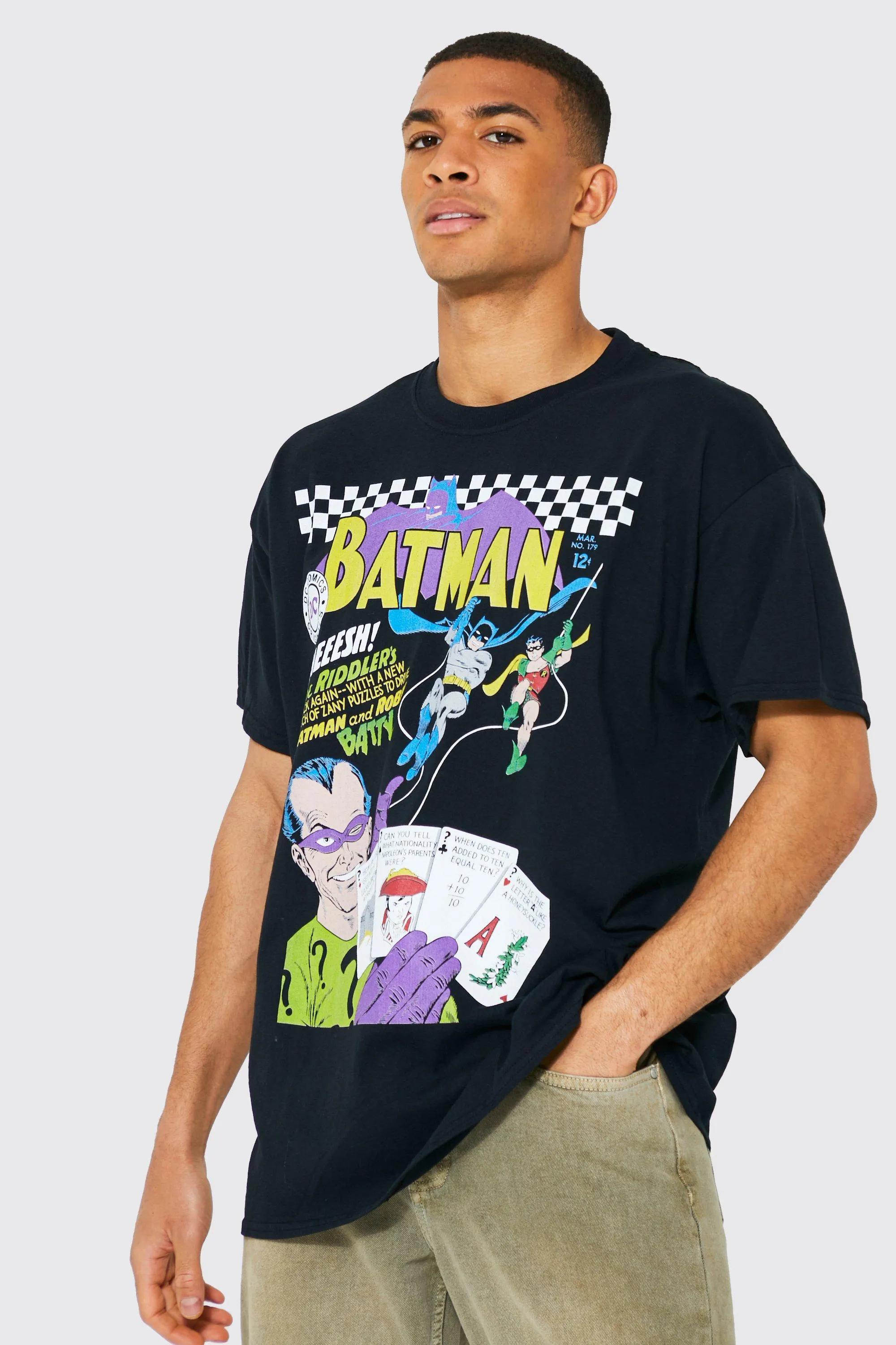 Oversized Batman Comic License T-shirt | boohooMAN UK