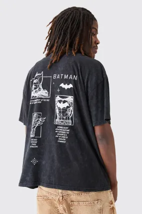 Oversized Batman Wash License T-shirt | boohooMAN UK