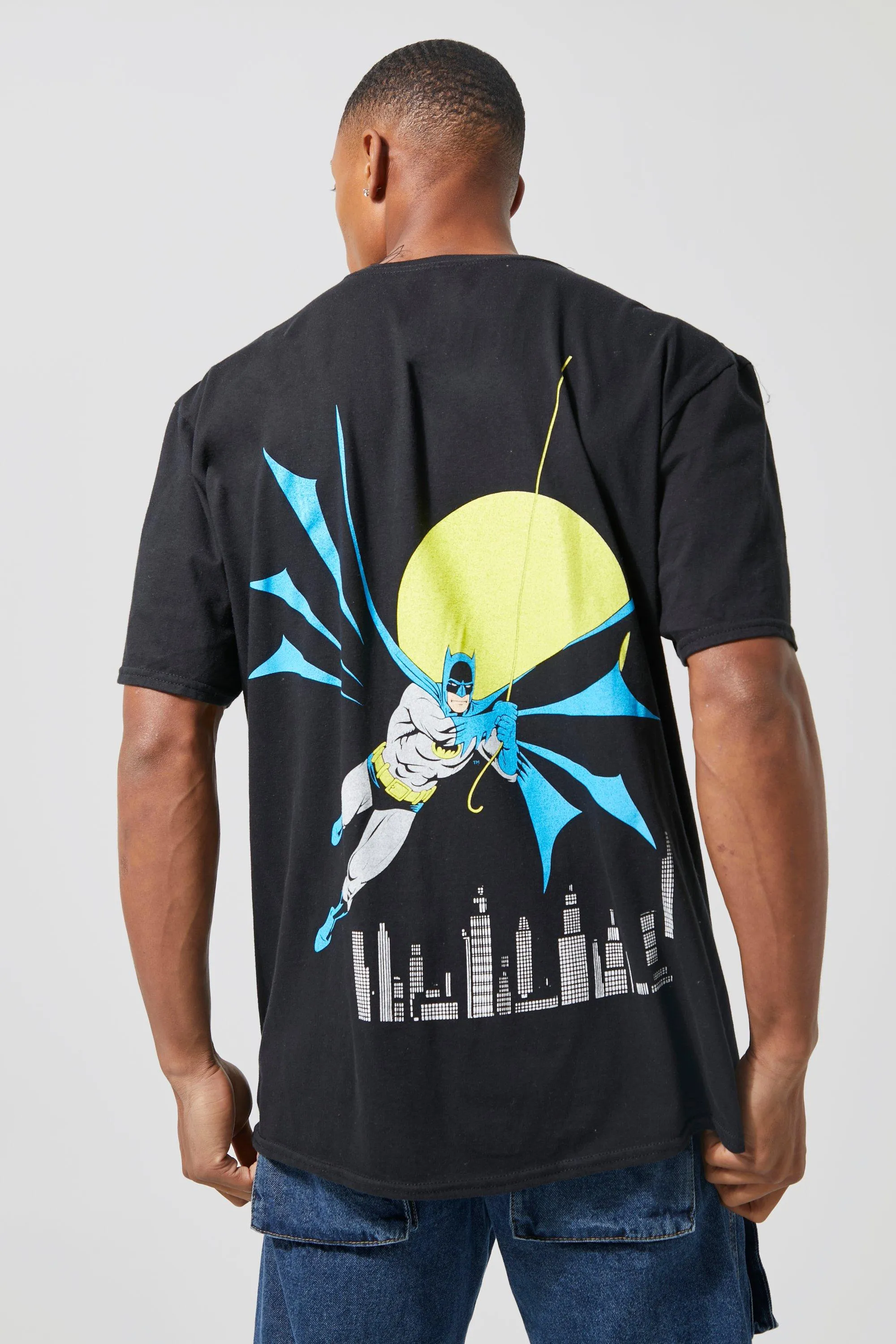 Oversized Retro Batman License T-shirt | boohooMAN UK