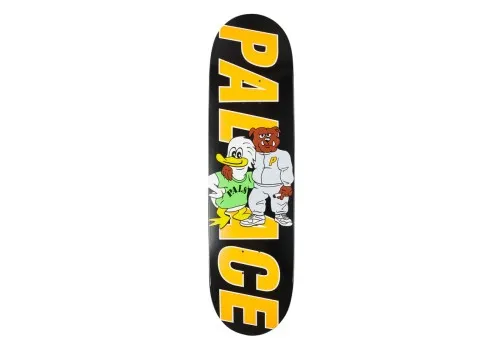 Palace Skateboards Duck & Dog S29 Deck Black  All decks from Penloe come with a free sheet of grip