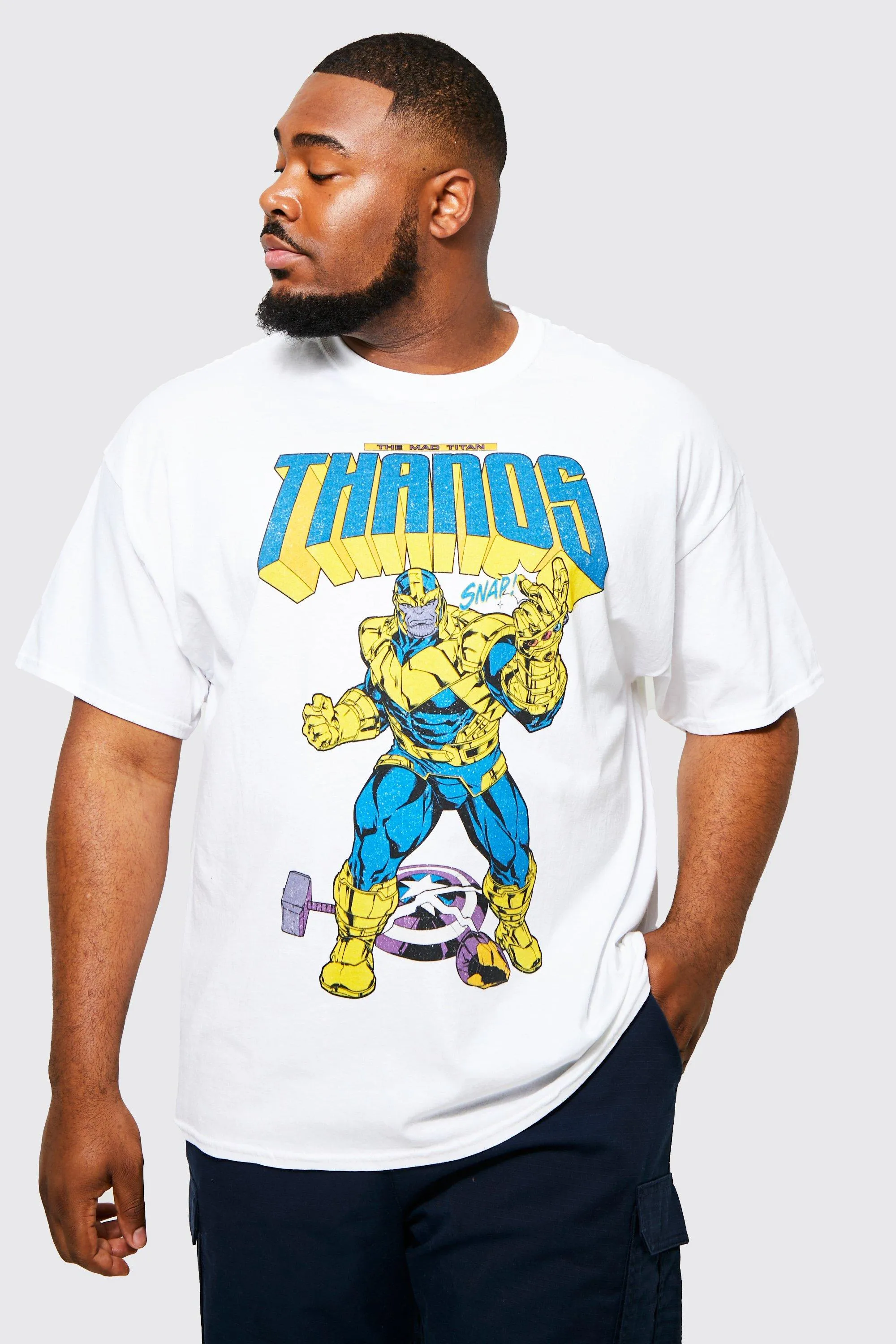 Plus Marvel Thanos License T-shirt