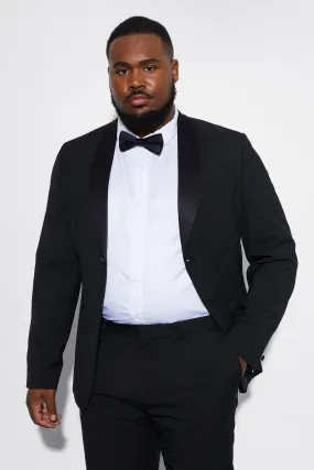 Plus Tuxedo Single Breasted Suit Jacket