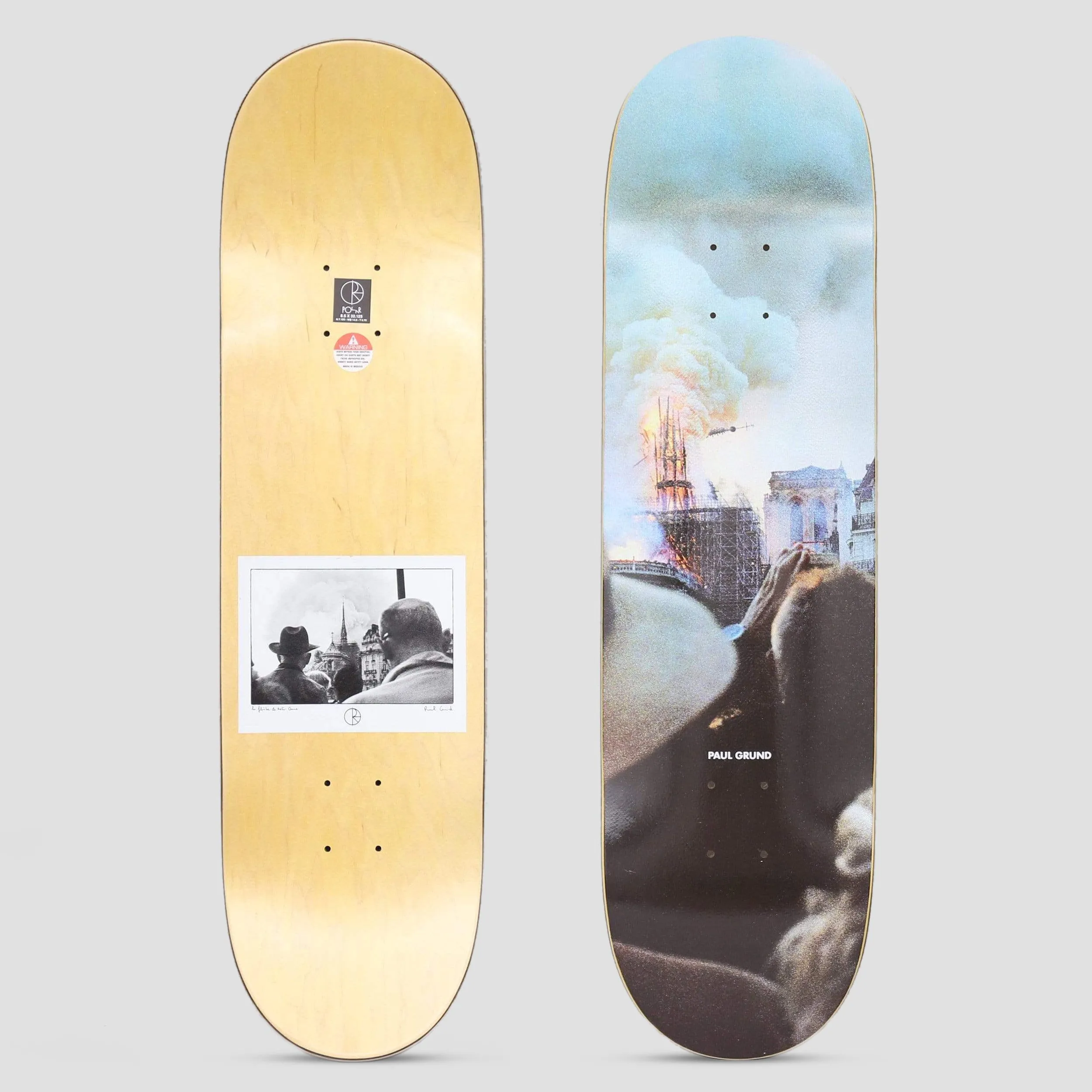 Polar 8.125 Paul Grund Notre Dame Slick Skateboard Deck