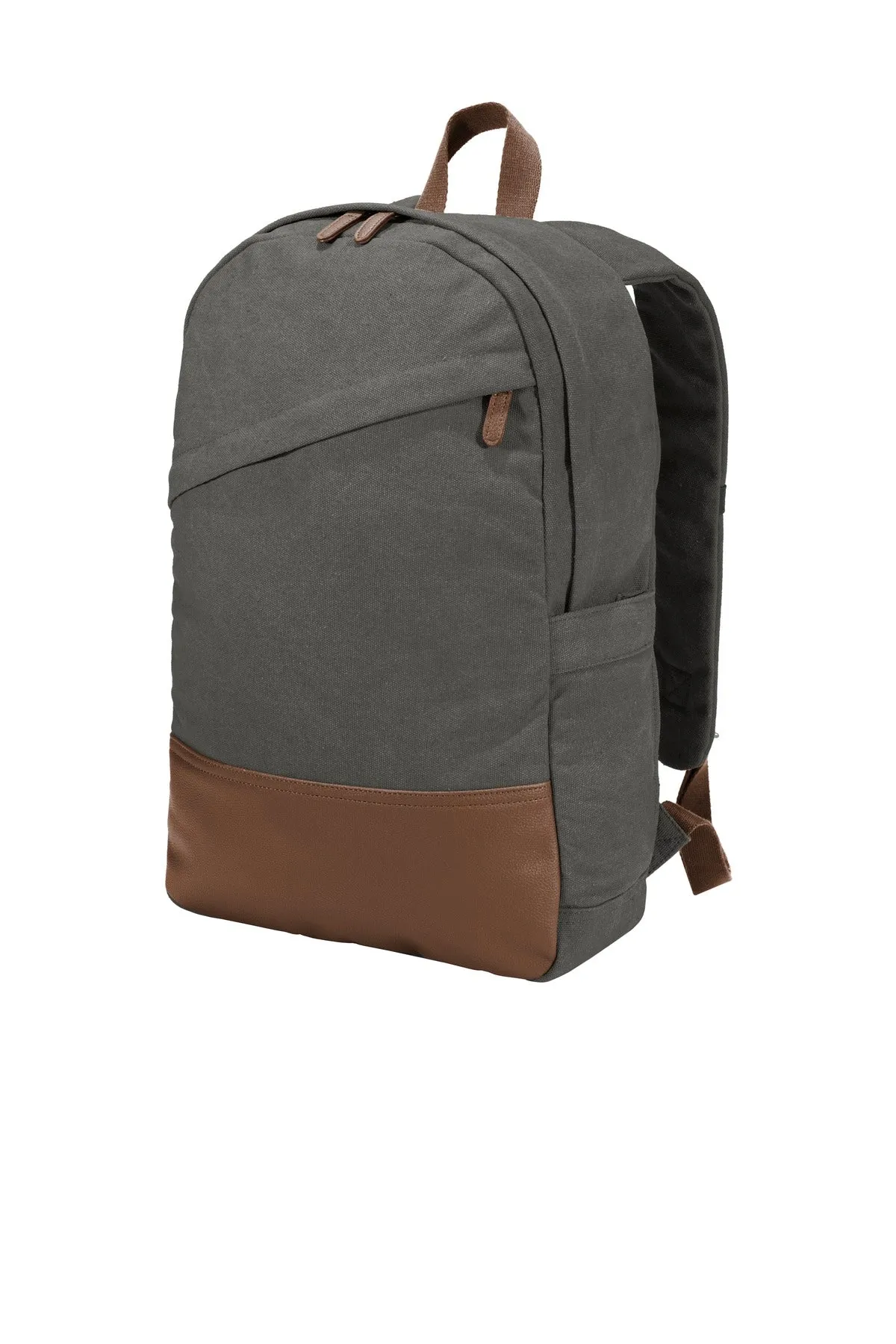 Port Authority Cotton Canvas Backpack. BG210