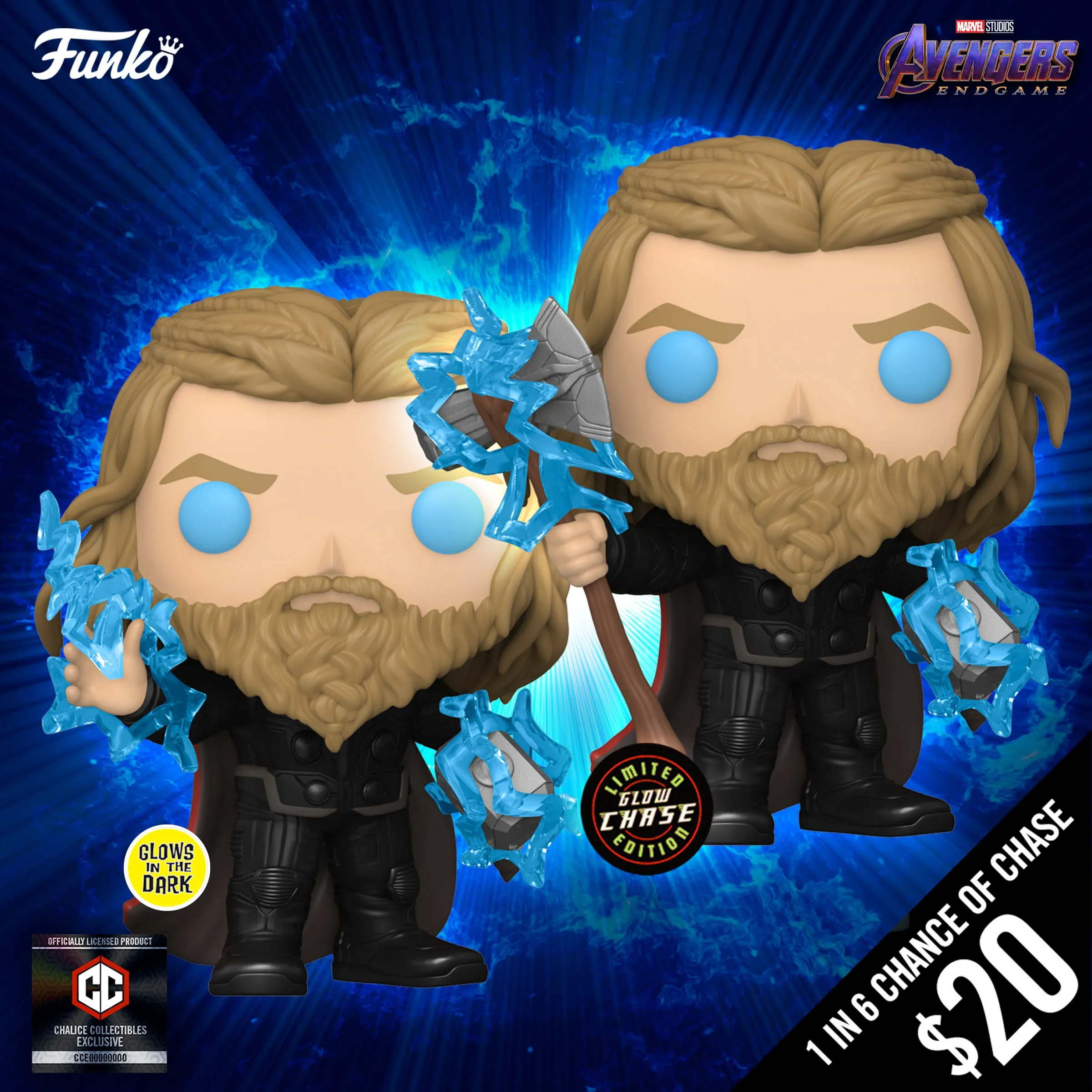 Pre-Order: Funko Pop! Chalice Collectibles Exclusive: Avengers Endgame: Thor (1 in 6 chance of Chase)