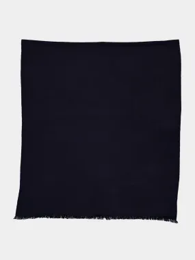 Prince of Wales Blue Wool Scarf