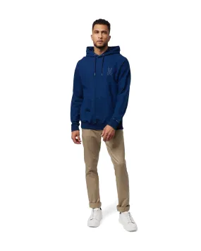 Psycho Bunny Men's Addison Indigo Dyed Hoodie - Indigo