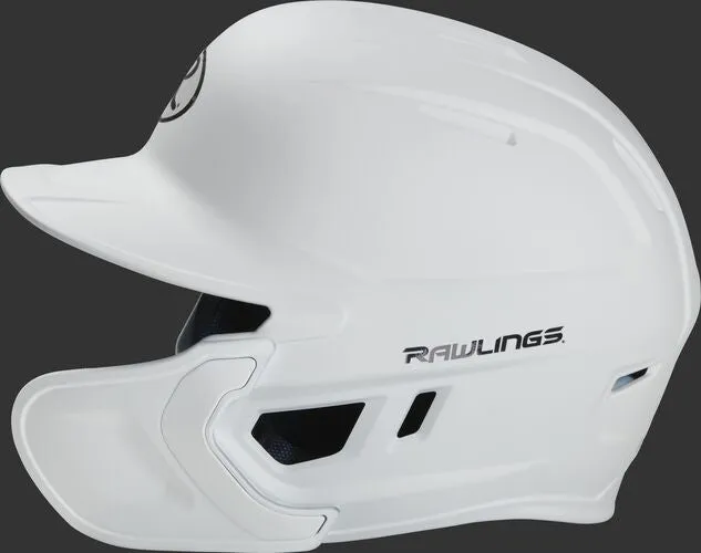 Rawlings Mach Batting Helmet W/ EXT Flap - White (MACHEXTR)