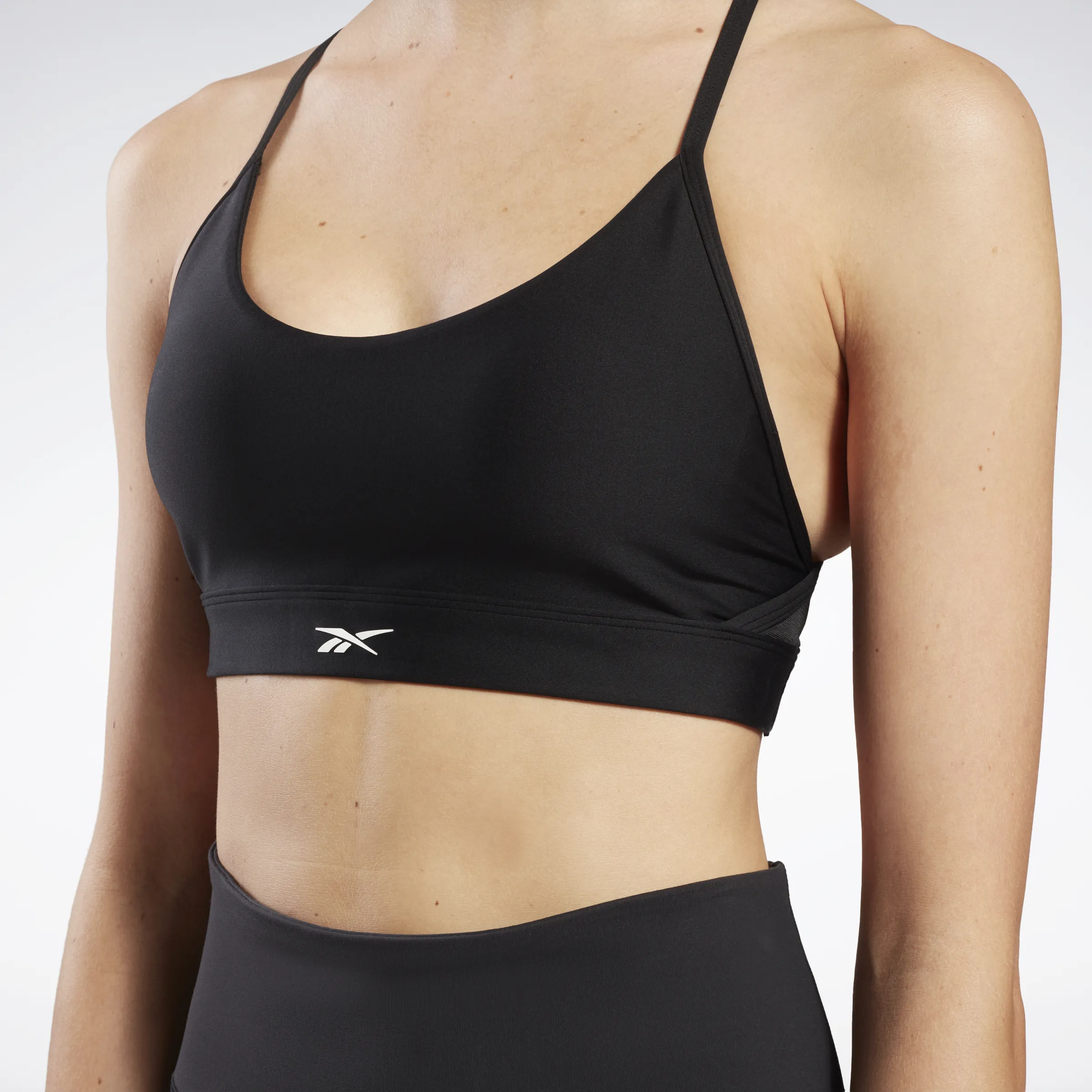 Reebok Lux Strappy Sports Bra Black