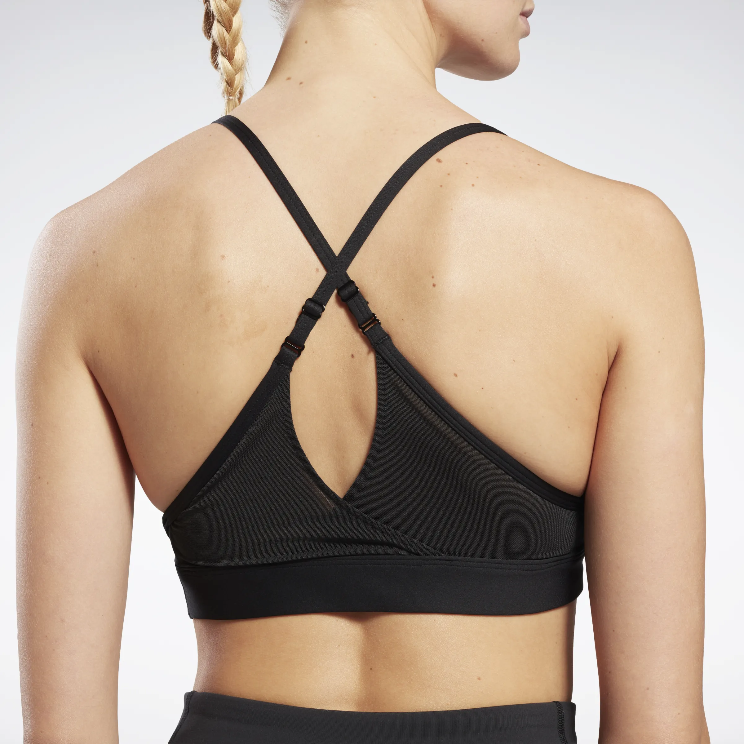 Reebok Lux Strappy Sports Bra Black