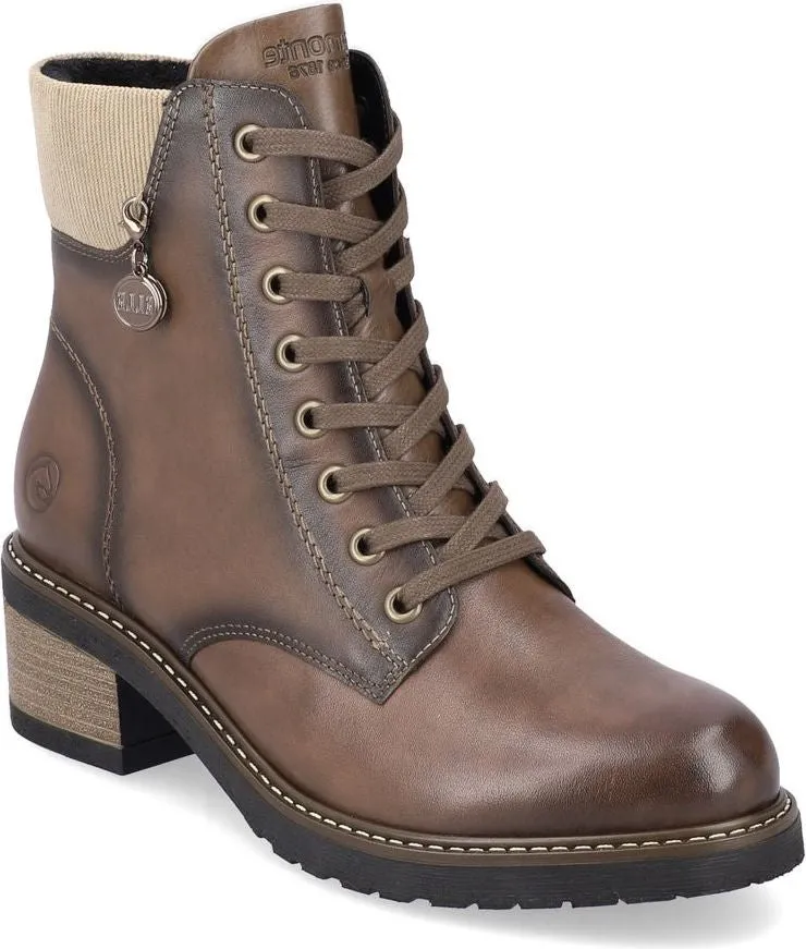 Remonte Chestnut Lace Up Boot