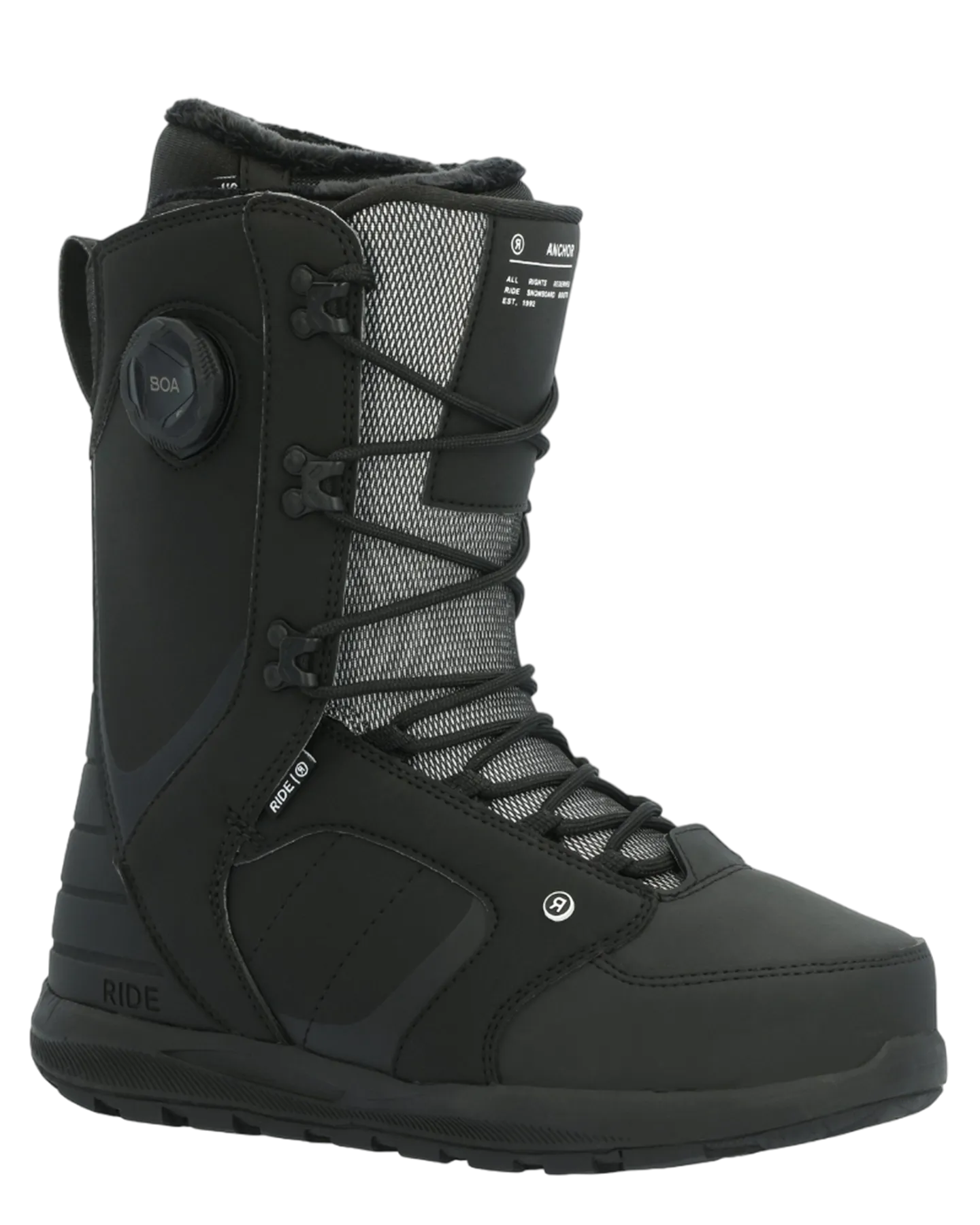 Ride Anchor Snowboard Boots - Black - 2024