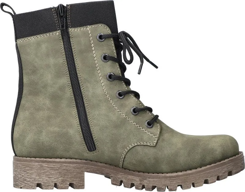 Rieker Grey Lace Up Boot