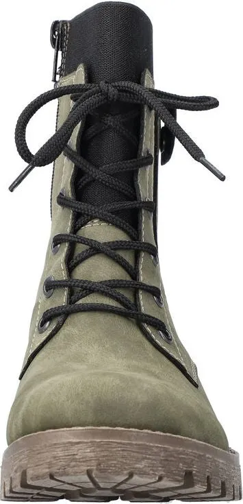 Rieker Grey Lace Up Boot