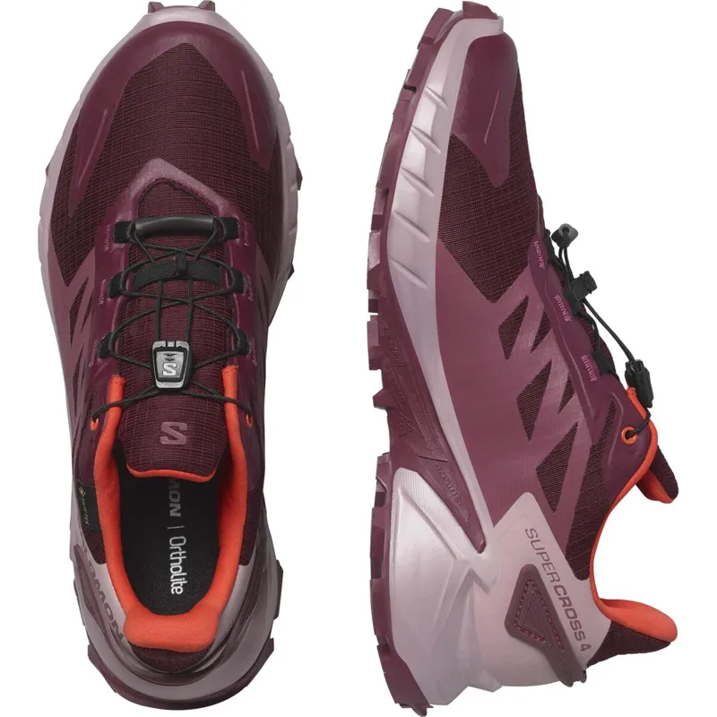 Salomon Women's Supercross 4 GTX Tawny Port/Mauve/Cherry Tomato