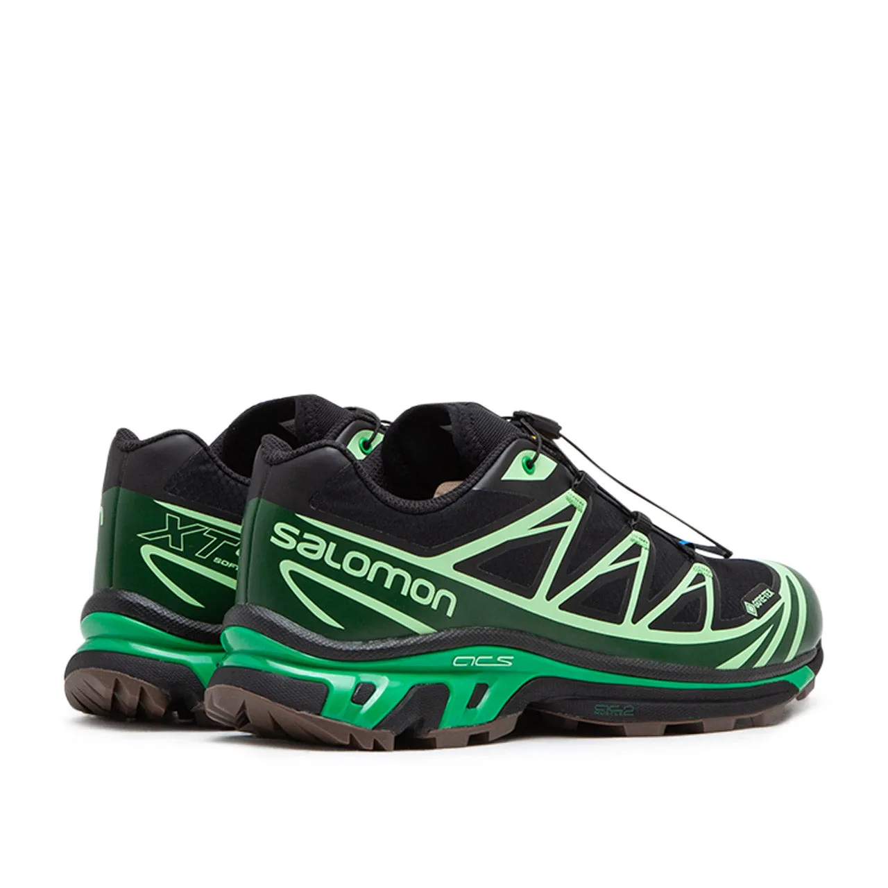 salomon xt-6 gtx (black / eden / green ash)