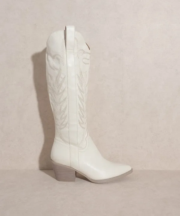 Samara - Embroidered Tall Boot