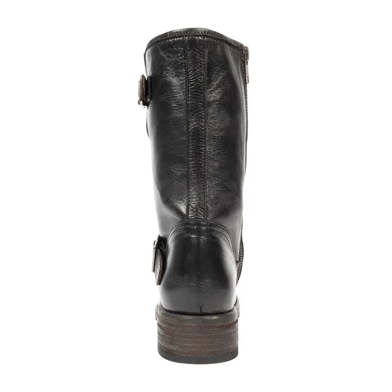 Shoto Black Biker Boot