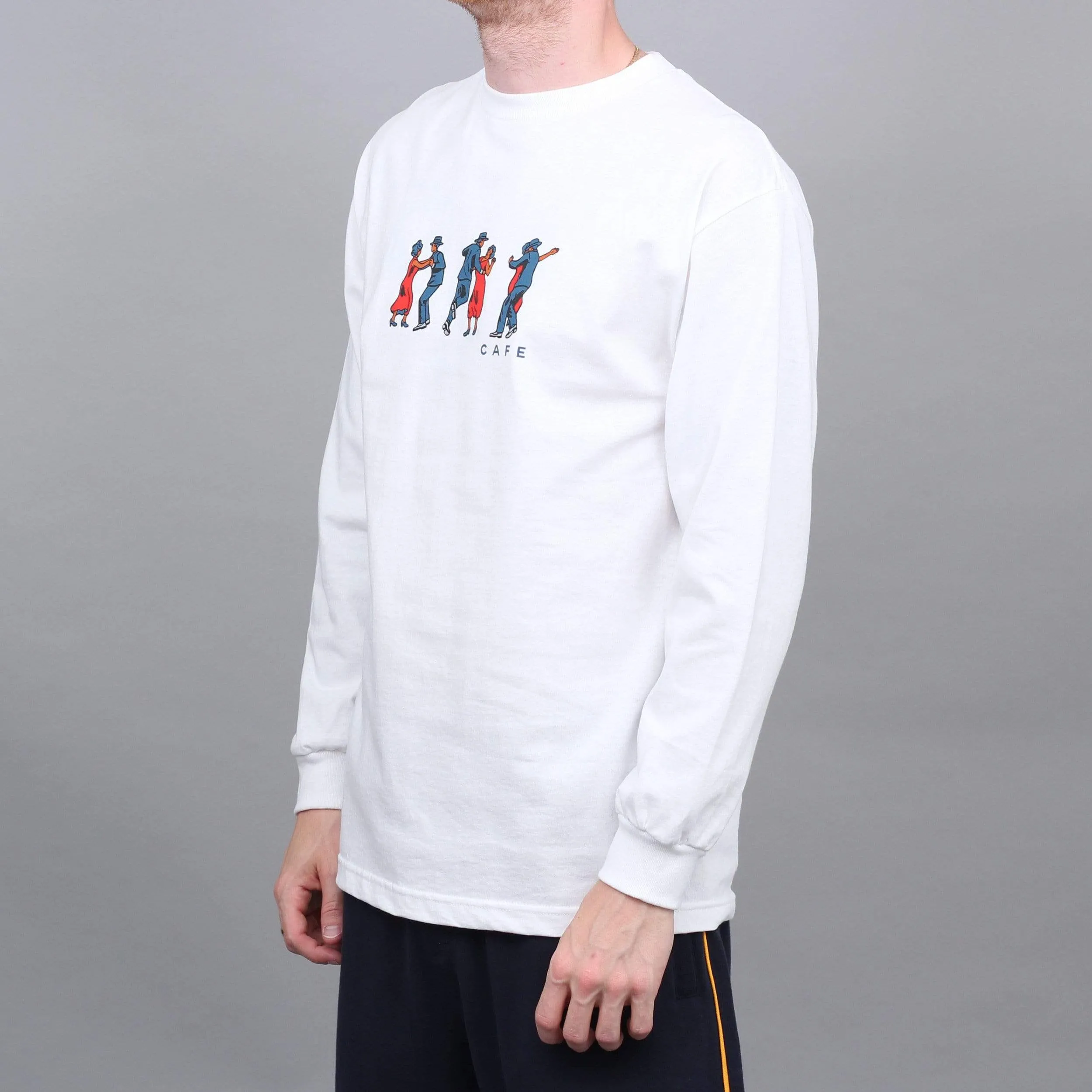 Skateboard Cafe Dance All Over Longsleeve T-Shirt White