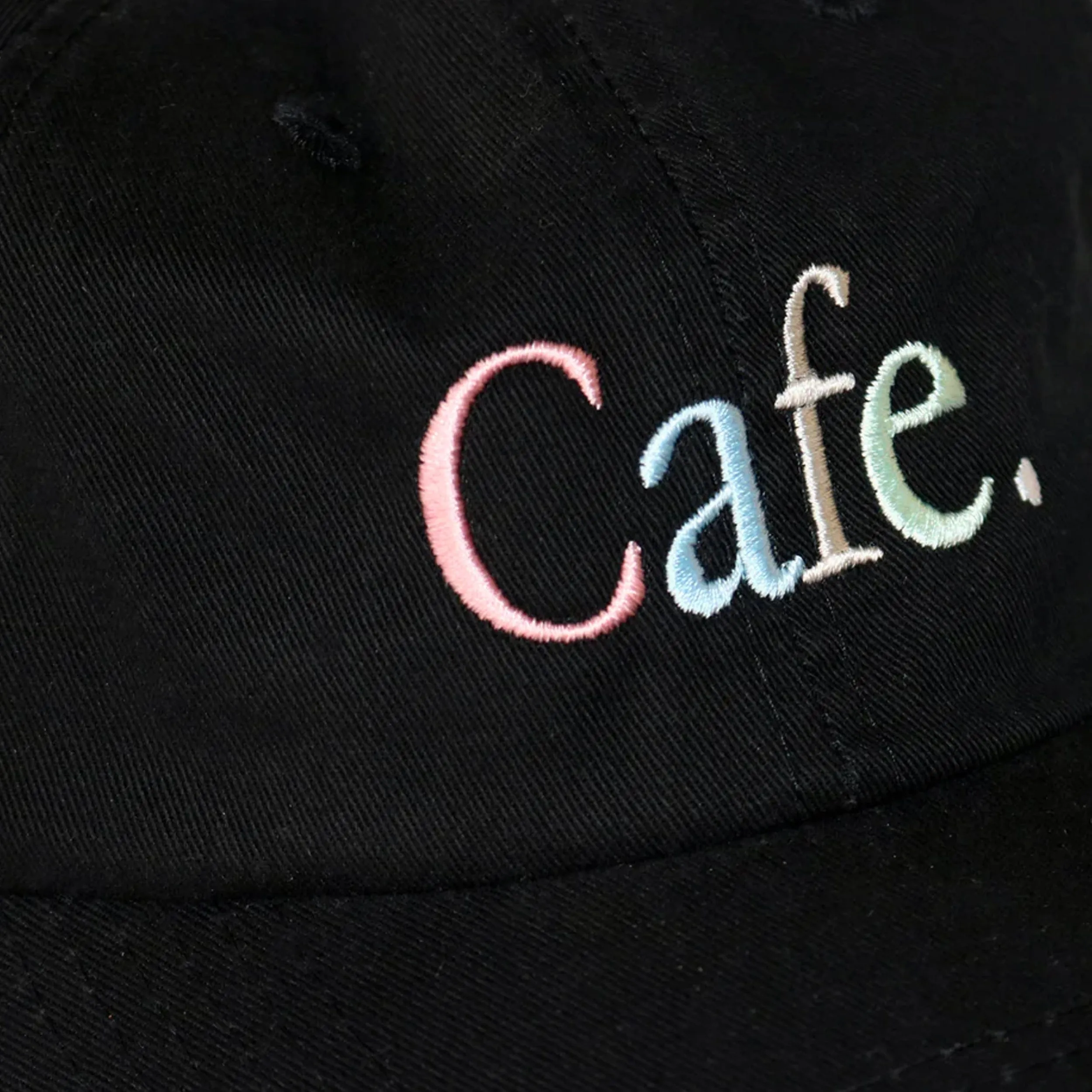 Skateboard Cafe Wayne Embroidered 6 Panel Cap Black