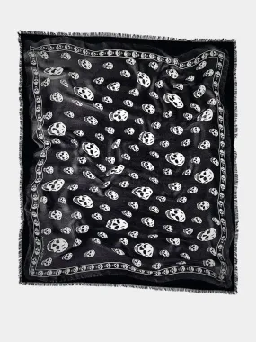 Skull Print Scarf