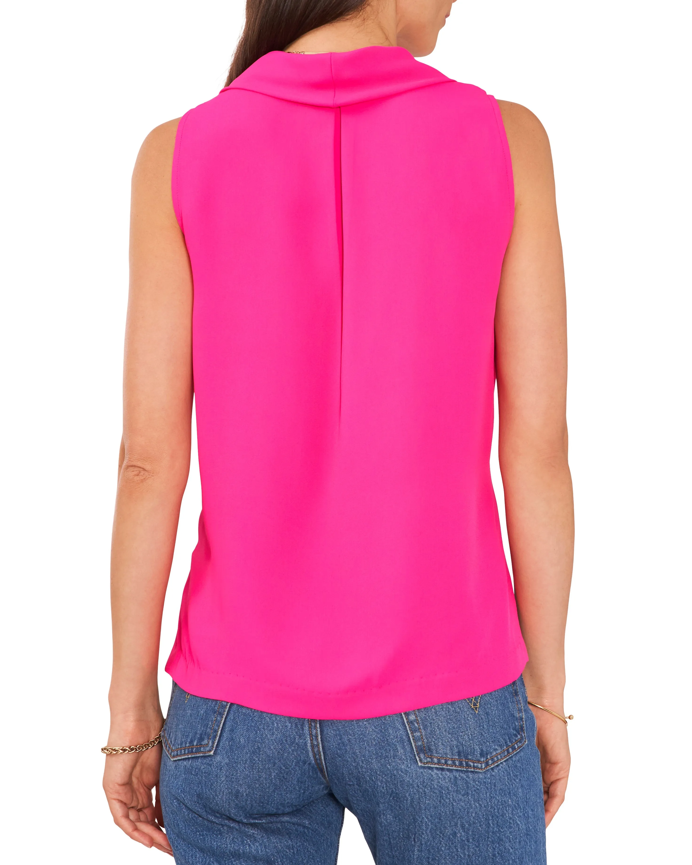 Sleeveless Cowl Neck Top