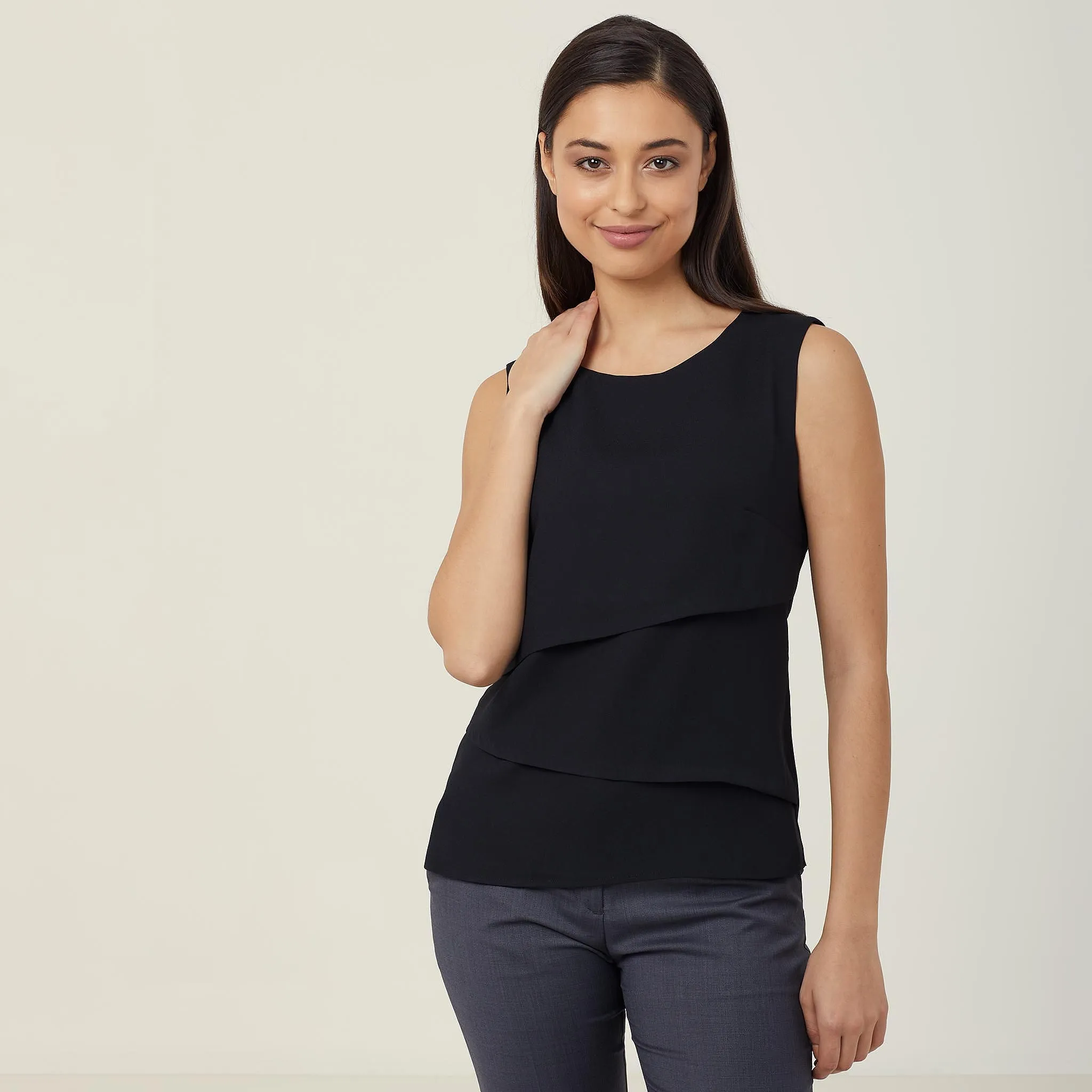 Sleeveless Layered Top