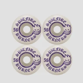 Spitfire 99DU 56mm Burner Skateboard Wheels White